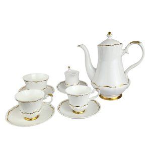 Royal Tuscan Porcelein Tea Set Fine Bone Chine Wedgwood